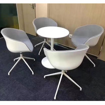 Business office negotiation table chair set one table four chairs simple personality creative rest area reception leisure round table