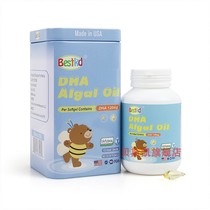 Bestkid Beskei DHA Algae Oil US Imported Microalgae Extract DHA 60 Bottle