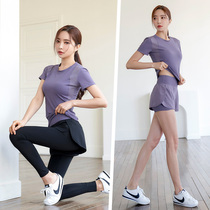 Professional Morning Running Suit Women 2022 New Summer High-end Sports Clothes Speed Dry Clothes Fashion Gym Gym Yoga Clothes