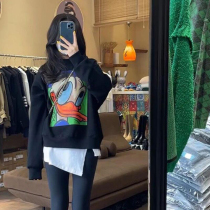 This years popular little sub-rounded collar plus velvet womens autumn winter 2021 New ins and slurred blouses