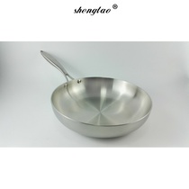 Germany 304 stainless steel composite three-layer steel special thick frying pan frying pan non-stick steak dish