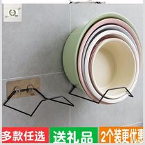Washing machine basin wall-mounted object wash face simple face Basin rack Wall baby balcony thickened toilet