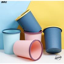 Guangzhou creative fashion home large bathroom living room kitchen bedroom office with press ring without lid trash can