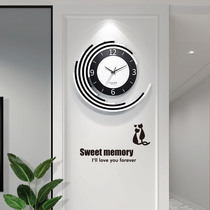  Clock wall clock Living room personality creative fashion home modern minimalist art atmospheric decoration Bedroom silent clock