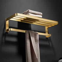 Luxury Nordic solid brass bathroom towel hanging rod storage rod towel rack towel rack towel rack hardware pendant ins