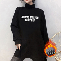 Autumn Winter Bottling Gestation Maternity Dress Fashion New Plus Suede Thickened Loot Undershirt With Long Sleeves Pregnant Woman Necropolis