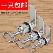 Multifunctional electrical box lock switch cabinet door lock triangle key turn tongue lock industrial door lock cylinder motor box lock accessories
