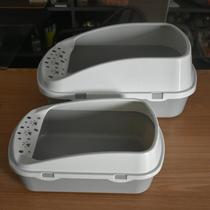 Cat litter basin anti-splashing full semi-enclosed large small cat toilet baby cat sandpot cat supplies Huafei Tang c