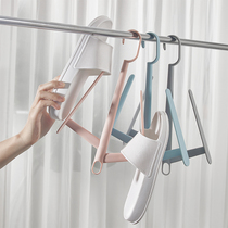 Balcony shoe rack adhesive hook multifunctional household shoe hanger outdoor windproof hanger shoe hook