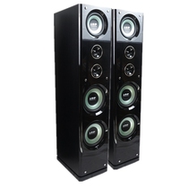 Elegant black double 8-inch speaker High school double bass four-unit speaker Three-frequency luxury 8-inch floor speaker
