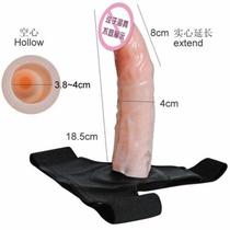 Male hollow wearable dildo Male wearable sex products Husband and wife wearable pants Female diameter sleeve coarse hollow