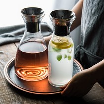 Danish style solo glass kettle restaurant glass juice lemon pot high temperature resistant glass cold water Tea Teapot