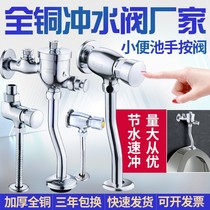 All copper urinal flush valve hand press urinal delay valve urinal toilet switch flush valve Press