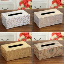  Leather bathroom tissue box tissue box Living room office dining table tissue box Bedroom study hotel tissue box