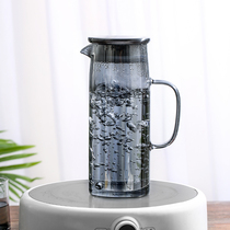 Cold kettle glass heat-resistant high temperature explosion-proof household large capacity cold water bottle bubble teapot living room hospitality cup set