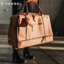 VESSEL Golf Clothing Bag Mens Clothing Bag Single Shoulder Large Capacity Outdoor Sports Handing Ball Bag Independent Shoe Bag