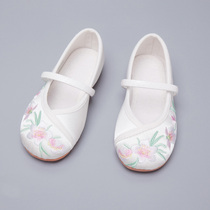 Girls costume shoes Princess embroidered shoes baby Chinese style childrens shoes ethnic children Hanfu shoes ancient style Beijing cloth shoes