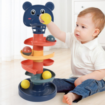 Childrens stacked Music shooting rolling ball ball sliding ball tower baby baby puzzle track turn 0-1-3 years old 2 Toys