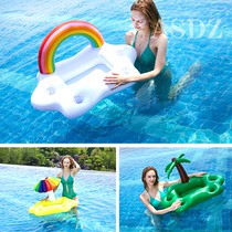 Swimming pool floating toy floating bed Mount inflatable floating mat floating row baby children play water Bali Net red swimming ring