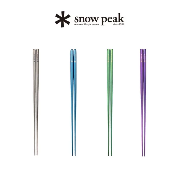Титановые палочки SnowPeak на открытом воздухе кемпинг портативный Легкий вес титан род палочки для еды пикник посуда SCT-115