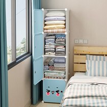  Simple small wardrobe rental room household single dormitory bedroom furniture net celebrity storage assembly plastic hanging wardrobe