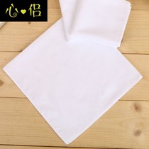 Cotton pure white tie-dyed small square scarf diy embroidery fabric water extension painting students handmade course big handkerchief batik