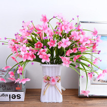 Decoration fake flowers Simulation dried flowers Indoor home furnishings Dining table ornaments Living room plastic flower arrangement bouquet TV cabinet potted plants