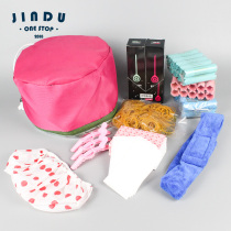 Perm cap household set perm water agent Cold hot positioning texture hot styling fluffy hot bangs curly hair tin paper