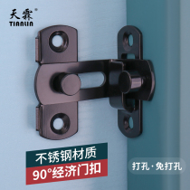 SLIDING DOOR LOCK DOOR INNER SLIDING DOOR BUCKLE STAINLESS STEEL LOCK TOWER BUCKLE CLEAR LOCK BOX BUCKLE PEOPLE PIN INDOOR TYPE INSERT LOCK BUCKLE