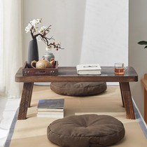 Floating window small table Home windowsill solid wood floor bedroom sitting short table pit table day style tatami small tea table table