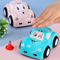  Childrens educational car induction inertial 4-pull car toy 3 small boys resistant to falling 1 male baby 1 girl 2 years old