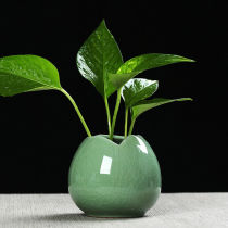 Creative Ceramic Vase ornaments living room flower arrangement green Luo hydroponics small vase desk decoration hipster