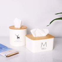 Nordic ins tissue box home living room creative light luxury drawing paper napkin roll paper tube desktop paper box storage