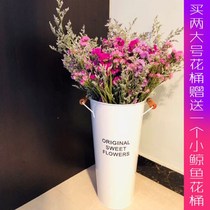 Vase Home Wake Bucket Flower Bucket Flower Bucket Home Accessories Flower Bucket Creative Vase Flower Tin Bucket