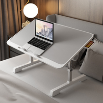  Bed computer lazy table desk small table Learning bay window folding can be raised and lowered to adjust the mobile table Dormitory notebook bedroom sitting floor college students simple girls bracket household elevation