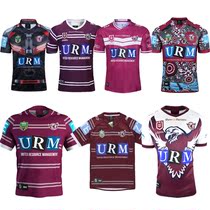 2020 new MANLY sehawks home mens short sleeve olive top jersey MANLY Rugby jersey