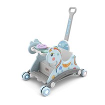 Children's rocking horse dining chair baby small wooden horse rocking chair one-year-old baby birthday gift sliding multifunctional rocking horse