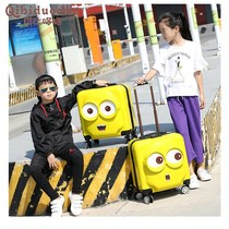 Containing ancient cartoon childrens trolley box 18 inch suitcase Men and women baby suitcase Universal wheel children 20 inch boarding