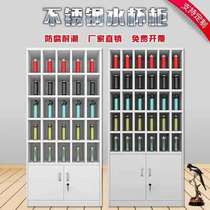  Stainless steel sideboard canteen cupboard cupboard Simple cupboard cupboard thickened placement cabinet Staff waterproof
