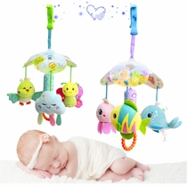 Baby wind chimes pendant hanging bed Bell baby car comfort toy coax baby artifact free hands rattle