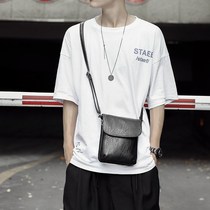 2021 New Mens Small Satchel Casual Leather Mens Bag Outdoor Sports running bag Shoulder Bag Korean Tide Mens Bag