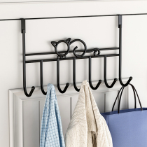 European style door back coat rack Bedroom door storage nail-free household hanging bag storage rack Clothes hook