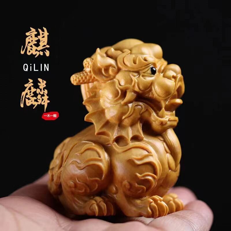 黄杨麒麟文玩摆件-黄杨麒麟文玩摆件促销价格、黄杨麒麟文玩摆件品牌- 淘宝