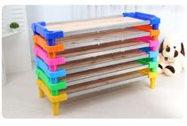Plastic plank bed Kindergarten bed Nap bed Lunch break Hosting class Early education childrens bed Stacking bed Special small bed