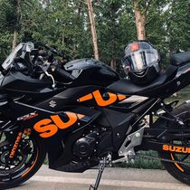 Suitable for Suzuki GSX250 motorcycle body decal sticker waterproof car shell English full car decal pull flower
