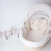 Baby cradle handmade nap basket with nap bed bed neonatal handbaby lap chair hand - woven