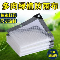 Transparent anti-rain cloth thickened anti-ageing multi-meat green planting flower rack balcony patio outdoor sun protection and waterproof cloth
