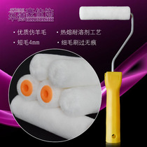 4 inch wool thumb small roller brush paint solvent resistant fine hair short hair no dead angle