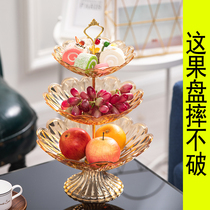 New Year's Day net red multi-layer fruit plate creative home tea table candy box European living room snack basket modern dried fruit plate