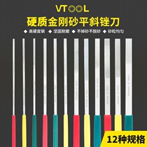 vt brand diamond file flat steel file metal flat gold steel file alloy assorted set cf-400